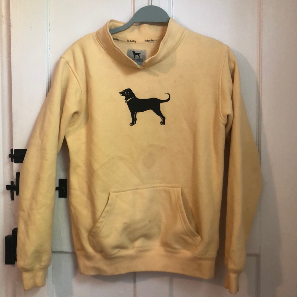 The Black Dog Kids Classic Fisherman Sweatshirt Yellow Size Large